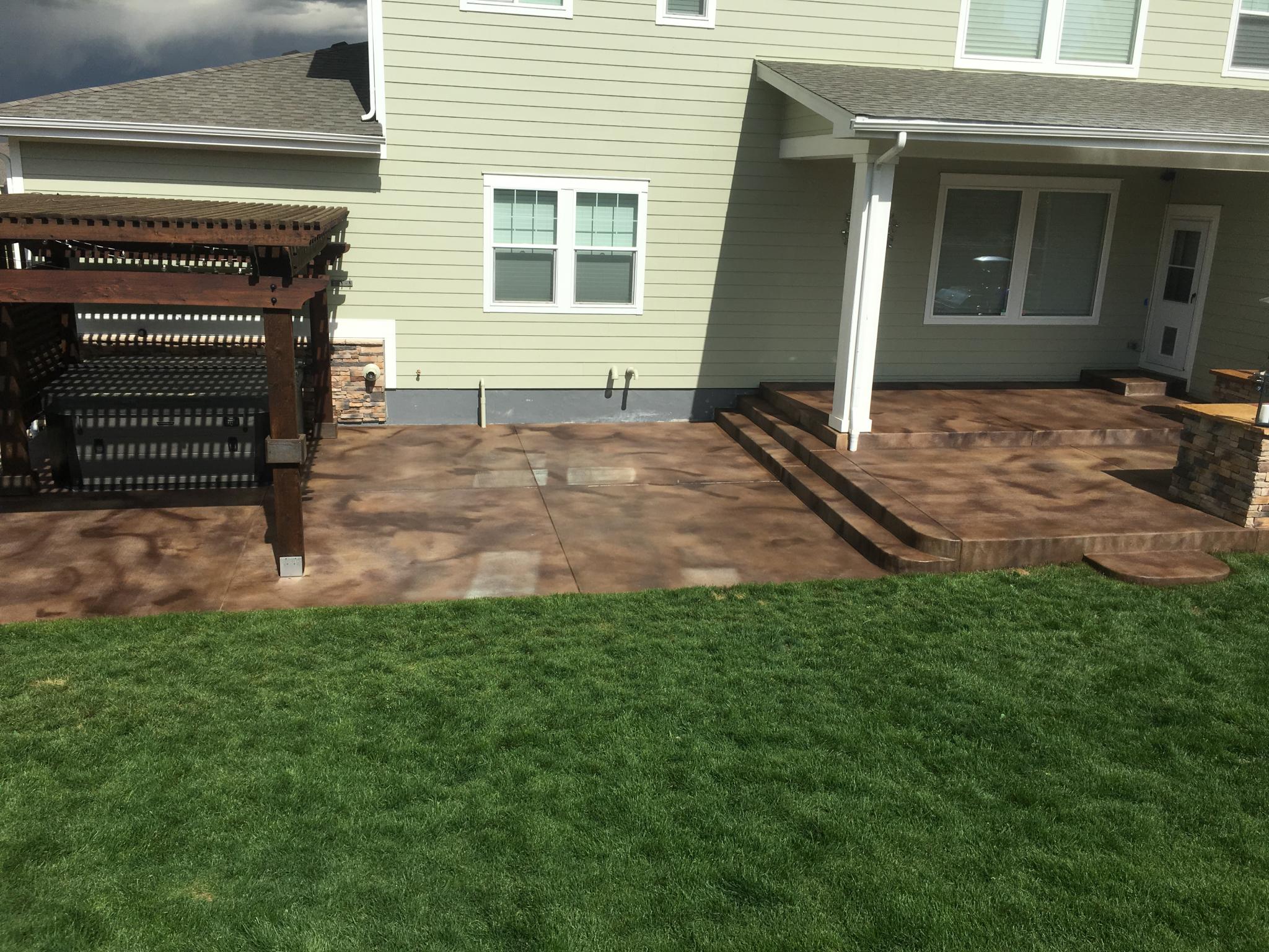 Aurora Colorado patio and walkway.