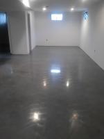 Polished Gray Basement Concrete Gray Color Northglenn