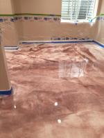 A metallic coating in a basement in Littleton Colorado.